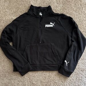 Puma Women's Black Zip-Up Sweater